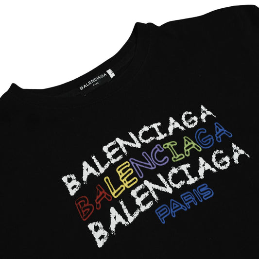 Premium Authentic Balenciaga Paris Black Tee