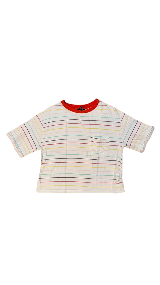 FOREVER21 Rainbow Striped Tee