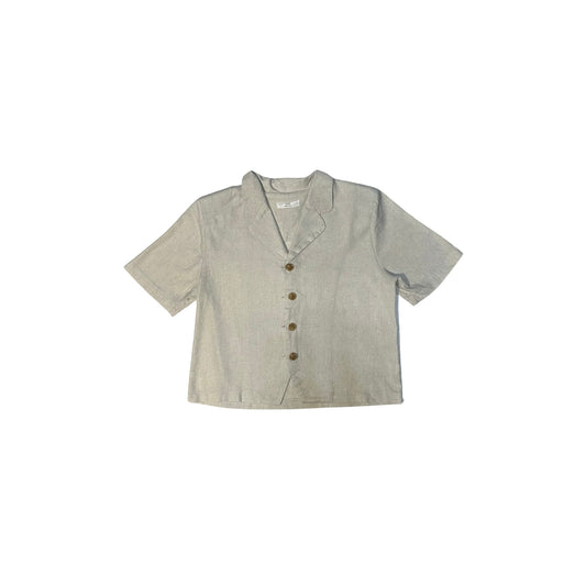 Korean Oat Blouse Button Down