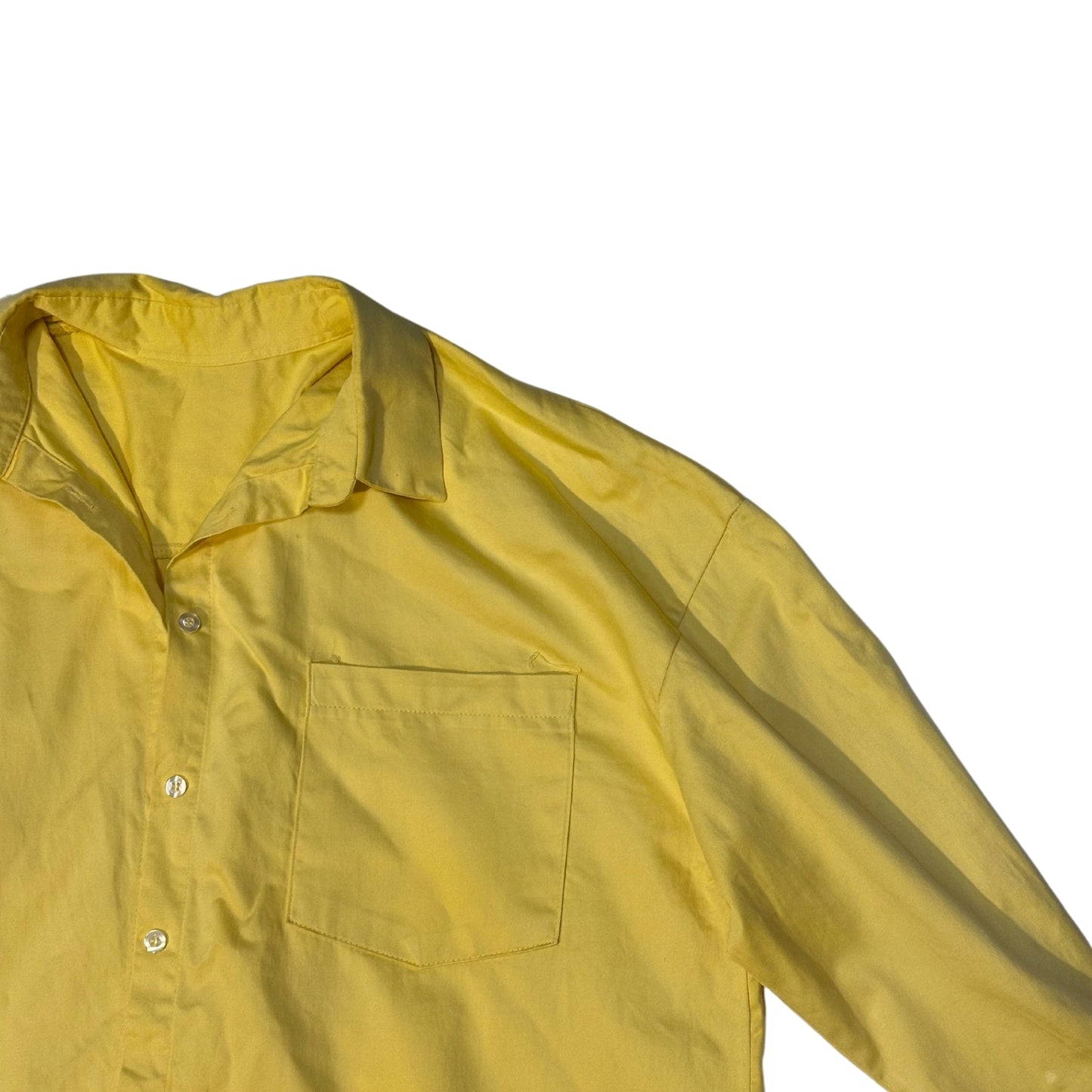 Oversized Yellow Button Down Long Sleeve