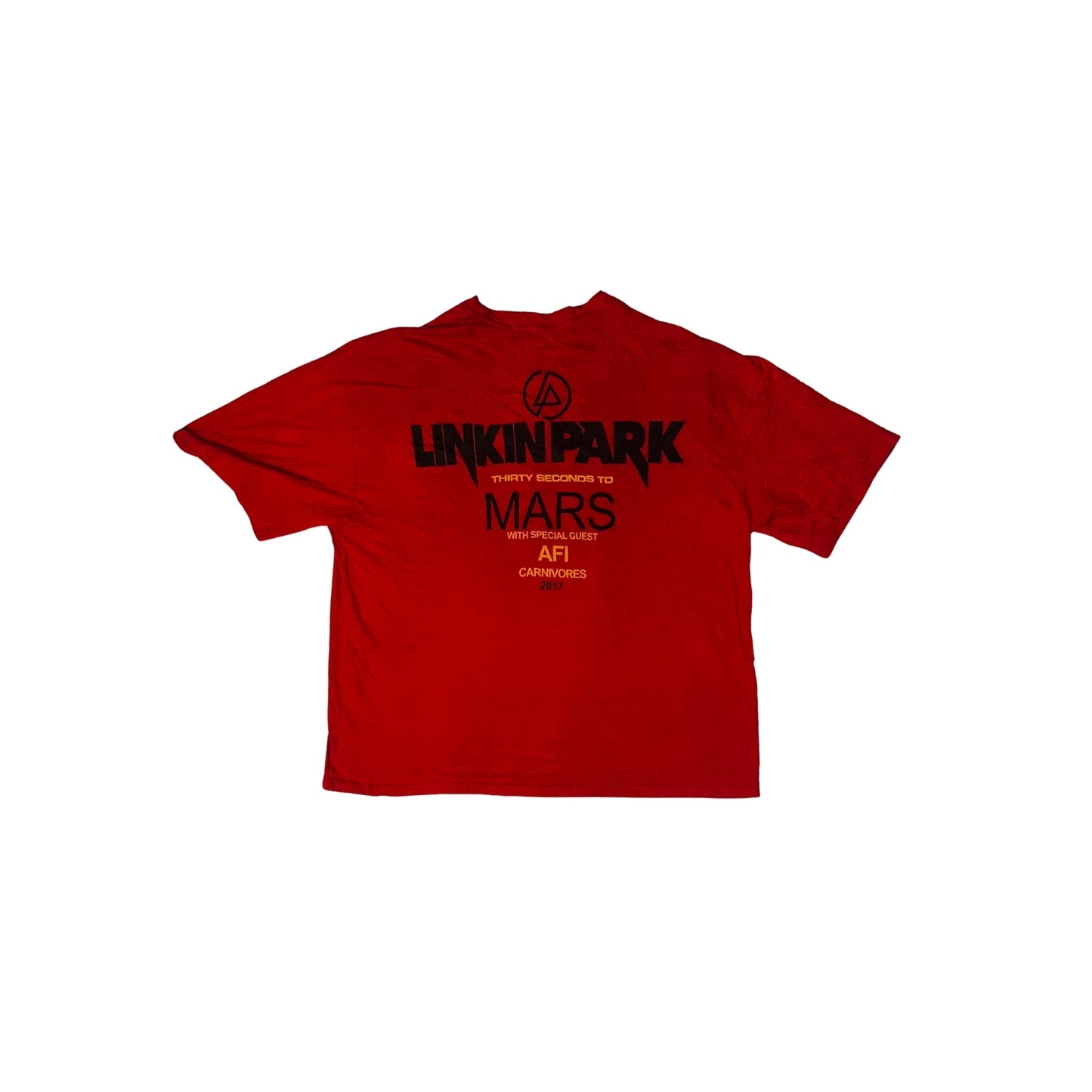 Red Vintage Band Shirt "Linkin Park, 30 Seconds to Mars"