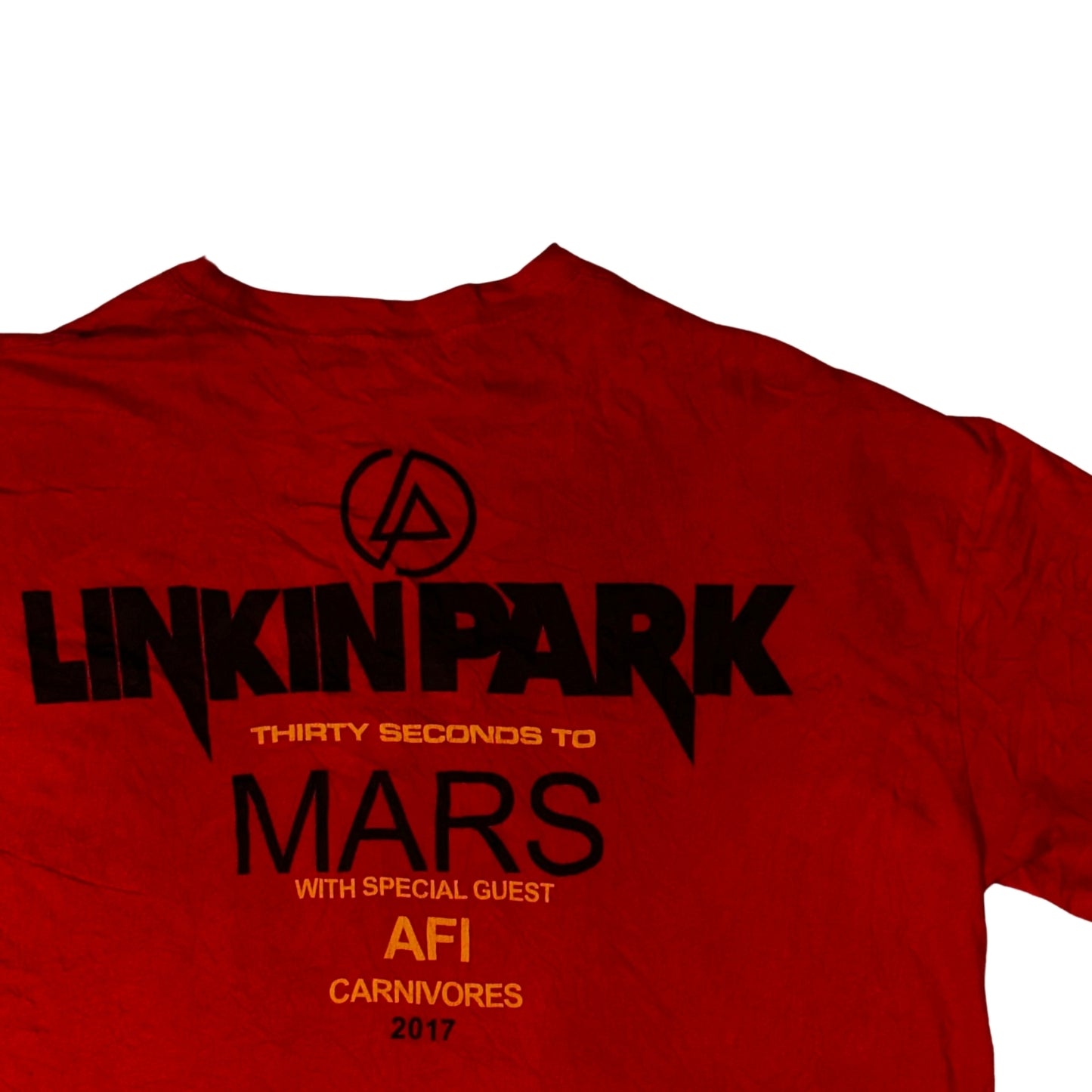 Red Vintage Band Shirt "Linkin Park, 30 Seconds to Mars"