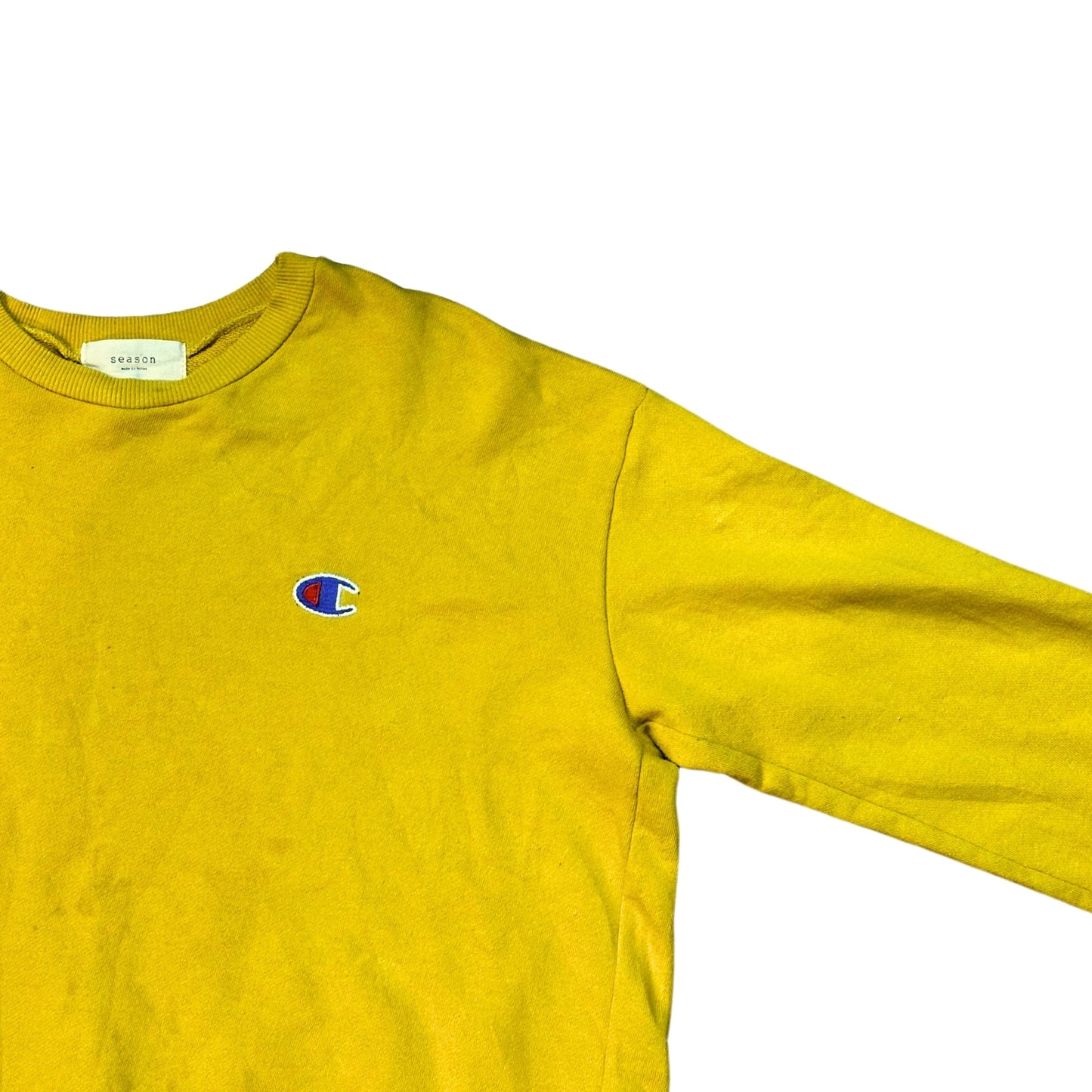 Champion logo Mustard Sweater