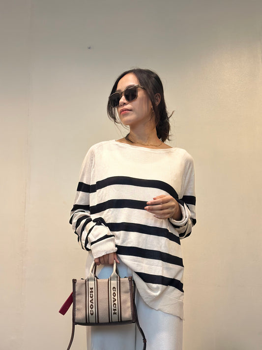 Zara Parisian Black and White Stripes